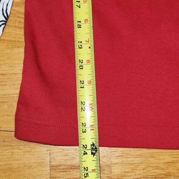 Spyder Red 3/4 Zip Long Sleeve Shirt Women 14 Ski Winter Cotton - Picture 11 of 11